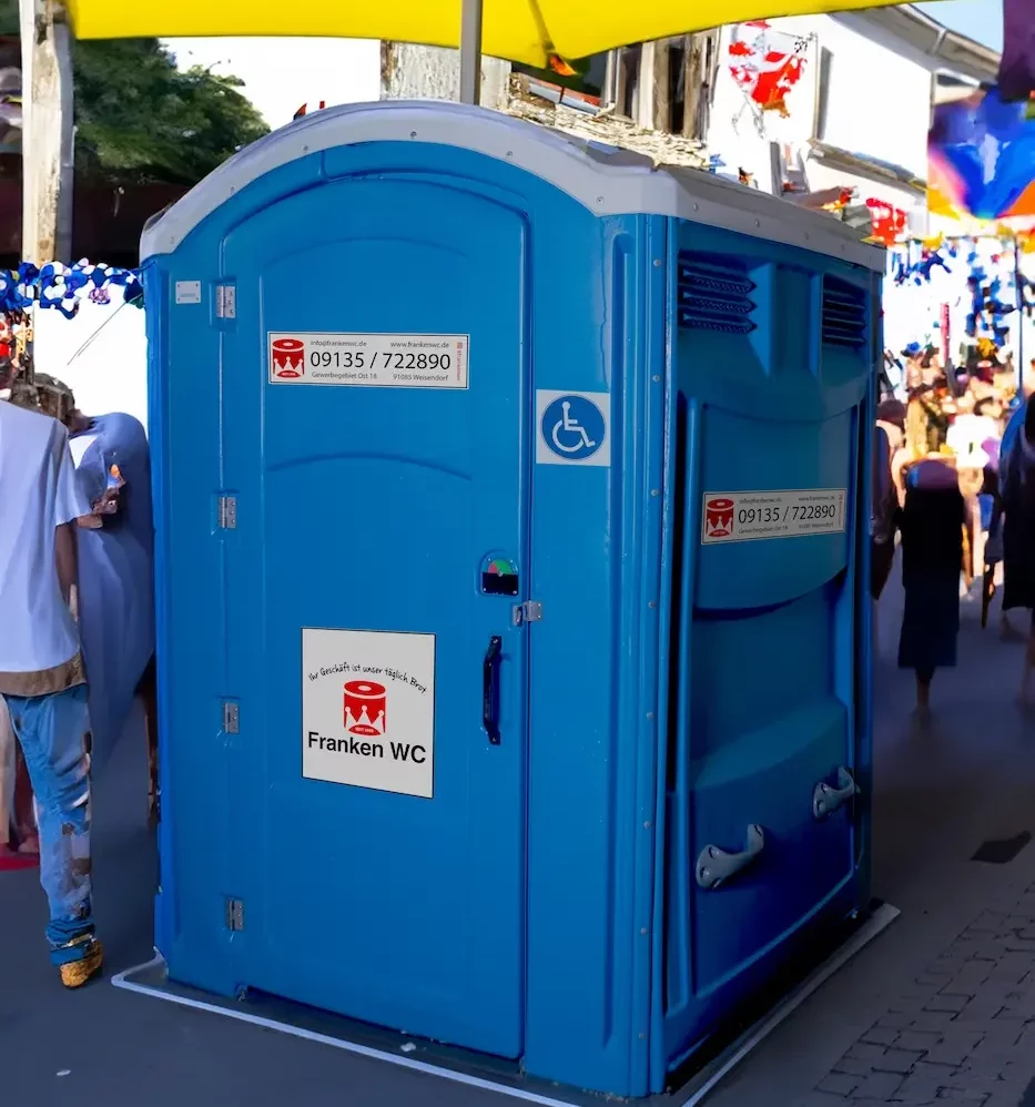 Franken-WC-dixi-klo-mieten-blau-barrierefreie-toiletten-mieten-für-festivals-events